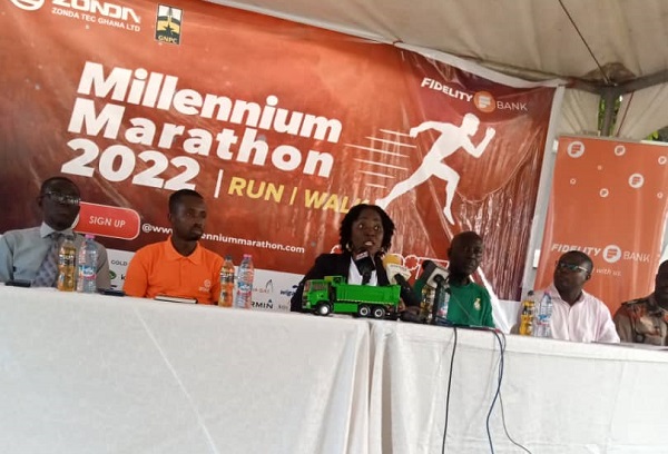 Catherine Morton addressing the media yesterday